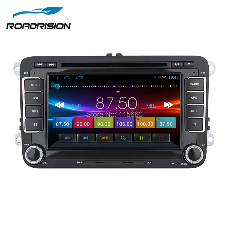 RoadRision Android 6 0 Автомобильный DVD GPS Навигатор Радио для Volkswagen VW golf 5 Touran Passat Jetta Polo Tiguan