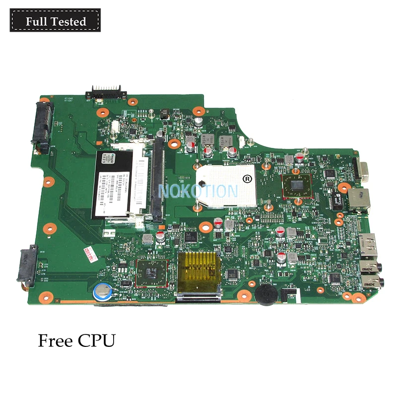 NOKOTION 6050A2250801-MB-A02 Ноутбук Motherbaord для Toshiba Satellite L505 L505D V000185210 DDR2 Процессор основная плата работает