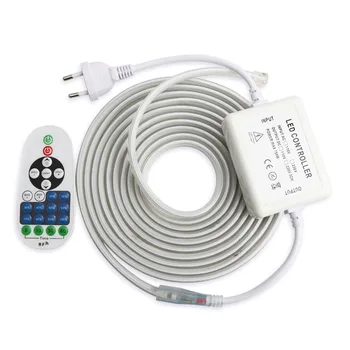 

LED Strip Light 220v with RF Remote Control Dimmable Ribbon 2835 SMD IP67 Waterproof Ledstrip 220 v Diode Tape Led Bande JQ