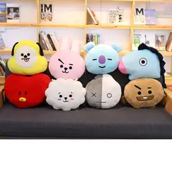 2018 Новинка; Лидер продаж Bangtan мальчики BTS bt21 плюшевые игрушки куклы теплая Поддержи Q обратно Tata Ван Cooky Chimmy Shooky Коя мягкие подушки