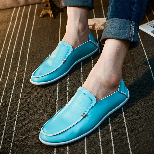 YD EVER Men Shoes Luxury Brand Loafers Genuine Leather Male Driving