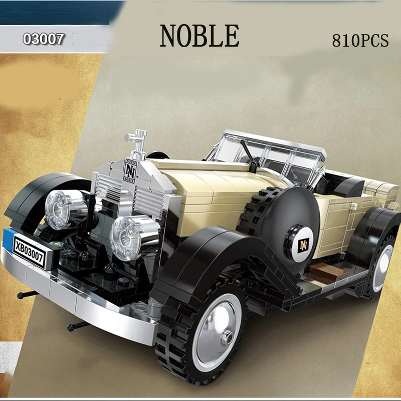 

KAZI Technic Series TOY CAR 03007 The Rolls-Royce Noble Cars Model kits KAZI Building Blocks brick Toys Boy Christmas Gift