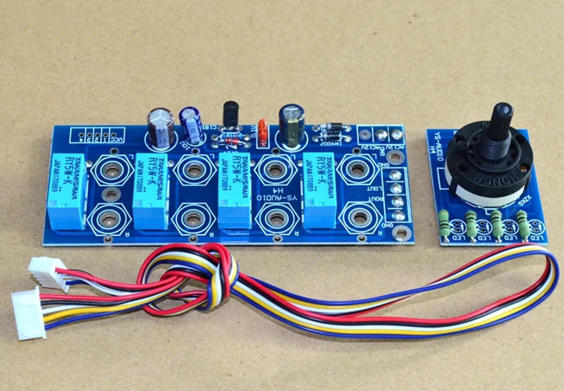 

4 way audio input selection board 4 inputs 1 output