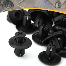 Tornillos de plástico para coche 40 Uds 8mm para HYUNDAI IX35 Solaris para Skoda Opel Mokka kia sportage para audi a4 b8 volvo