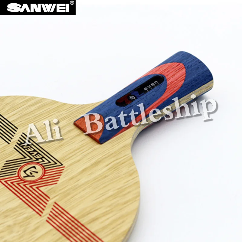 Оригинальный Sanwei белый ровный настольный теннис лезвие (10 + 9 мягкий углерод, для 40 +) ракетка для Пинг-Понга Летучая мышь весло