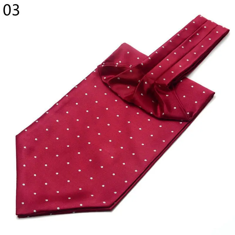 Men's  cravat suit silk scarf business collar wide tie retro pattern shirt scarf wedding party accessories