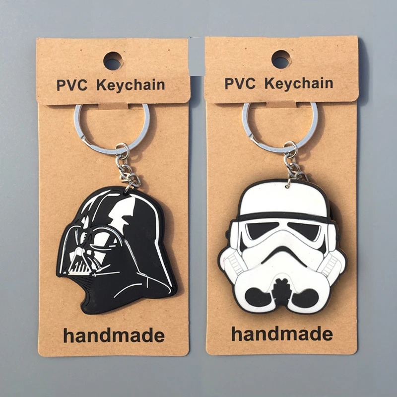 

Star Wars Key Chain Toy Darth Vader Stormtrooper Creative Silicone Pendants hang Keychain Figure Action