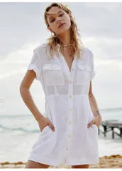 Пляжное парео De Plage Outings Женская пляжная одежда Женская Туника Одежда накидка на купальник свободный размер юбка верхняя одежда женский животный