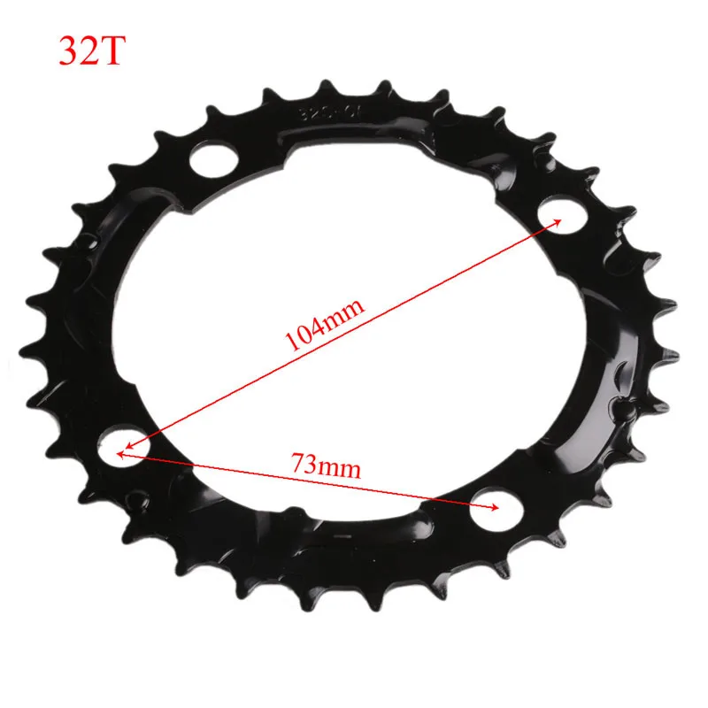 QILEJVS MTB велосипед кольцо цепи велосипеда цепь 22 T/32 T/42 T/44 T для SHIMANO шатуны - Цвет: 32T