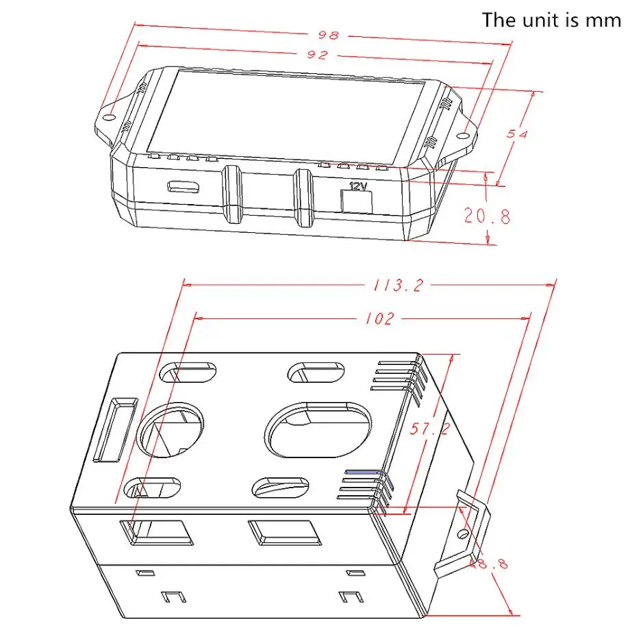 DC 120v 100A беспроводной ток напряжения кВт/ч Ватт метр 12v 24v 48v 72v 96v тестер емкости