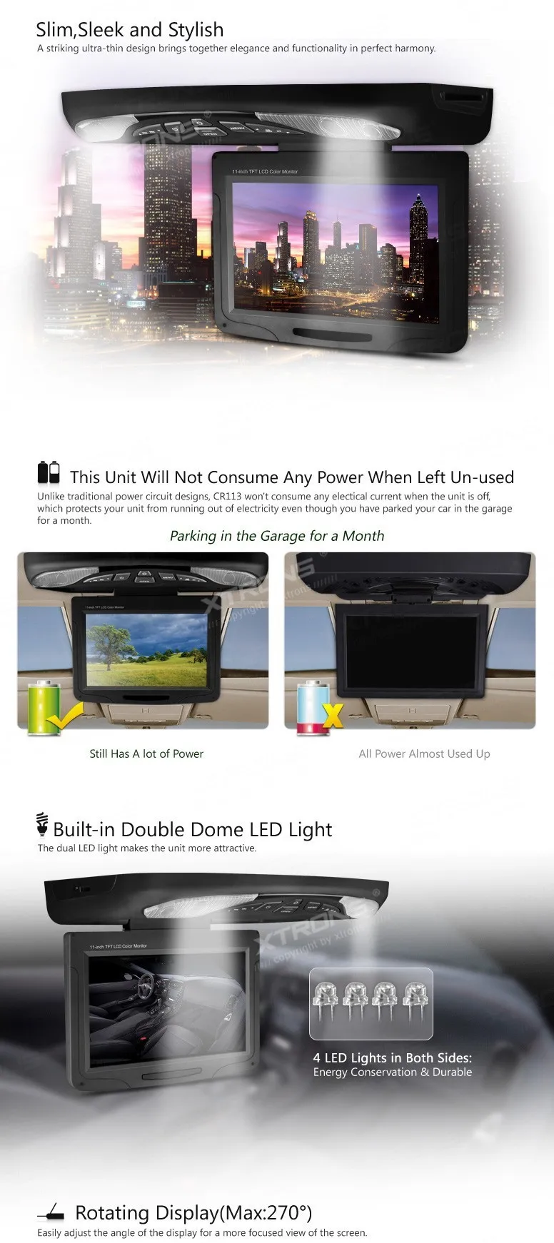 Best 11.3" HD Car Flip Down Monitor Roof Mounted DVD Player ,1280*800 Rotating Screen 270 Overhead Ceiling Monitor DVD USB SD Game 2 Best 11.3" HD Car Flip Down Monitor Roof Mounted DVD Player ,1280*800 Rotating Screen 270 Overhead Ceiling Monitor DVD USB SD Game 2