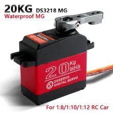 1 x Waterproof servo DS3218 Update and PRO high speed metal gear digital servo baja servo 20KG/.09S for 1/8 1/10 Scale RC Cars