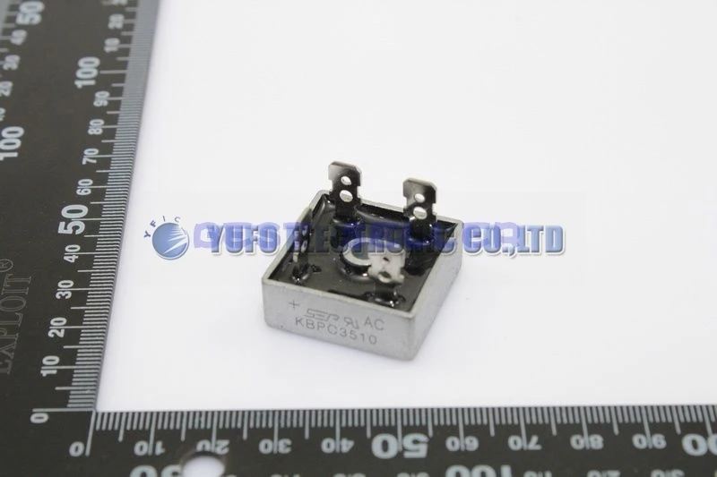 

Free Shipping One Lot 10pcs KBPC3510 KBPC-3510 35A 1000V Single Phases Diode Rectifier Bridge
