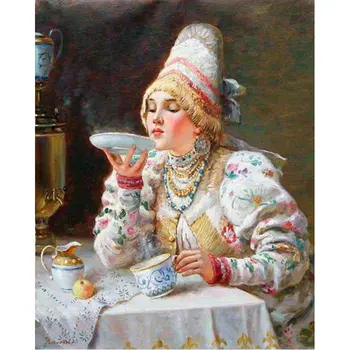 

2017 New Needlework Diamond Painting woman portrait Diamond Embroidery people pattern All round Drill Rhinestone Mosaic Picture