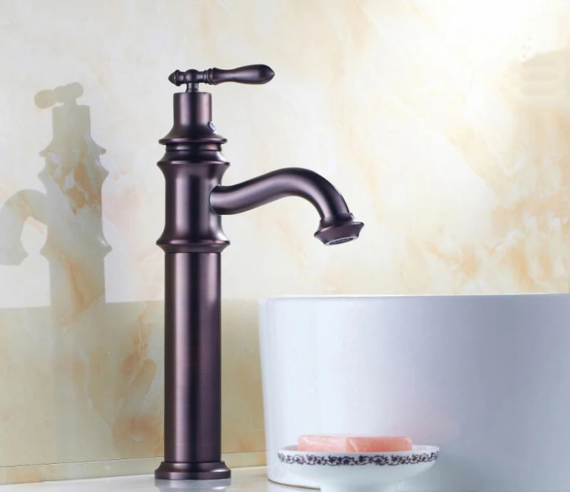 Bathroom Wash Basin Faucet Mixer With Pull Out Oil Rubbed Bronze