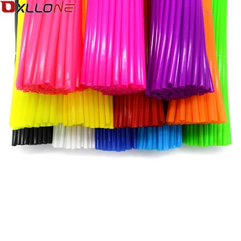 

72pcMotorcycle Dirt Bike Wheel Rim Spoke Skins Covers Wrap Tubes Decor Protector Kit Motorcycle protection Car styling