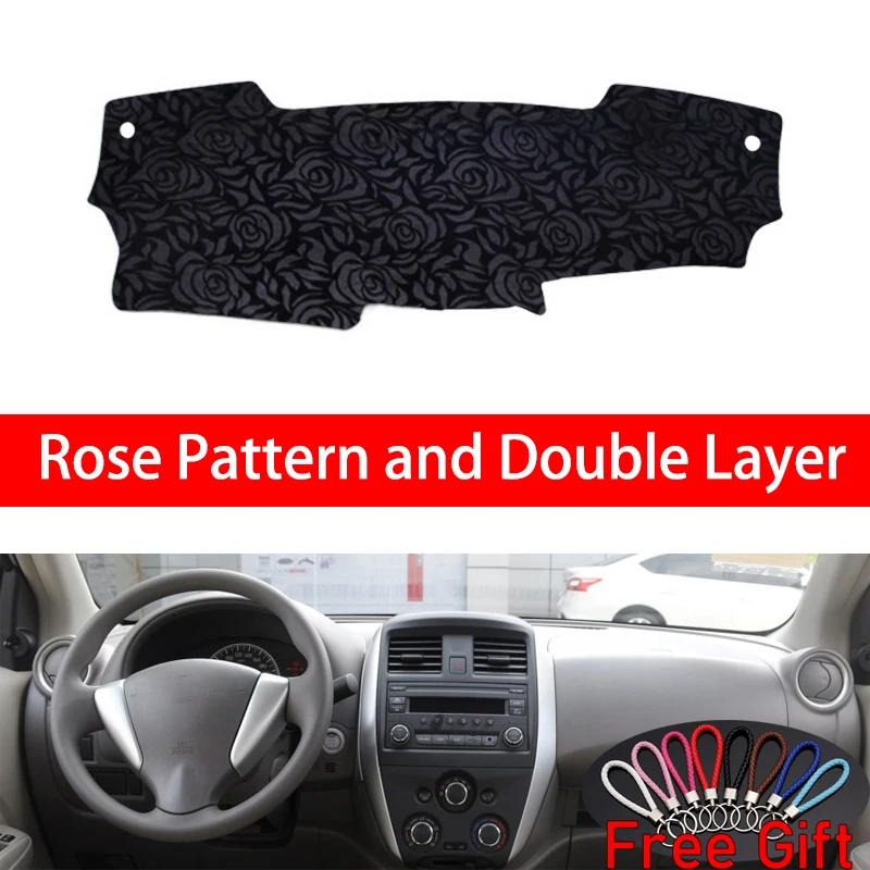 

Rose Pattern For Nissan sunny Latio N17 2011 2012 2013 2014-2018 Car Stickers Car Decoration Car Accessories Interior Car Decals