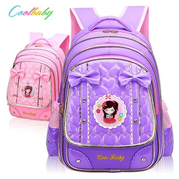 

Fashion School Bag For Girls Waterproof Bow-knot School Backpack For Girl Kids Book Bag Primary Children Backpack Schoolbag