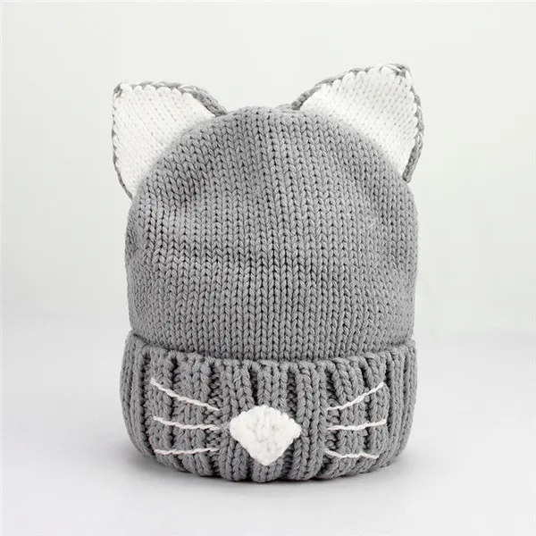 Buy 2018 New Winter Cat Beanie Hat Women Sweet Cute