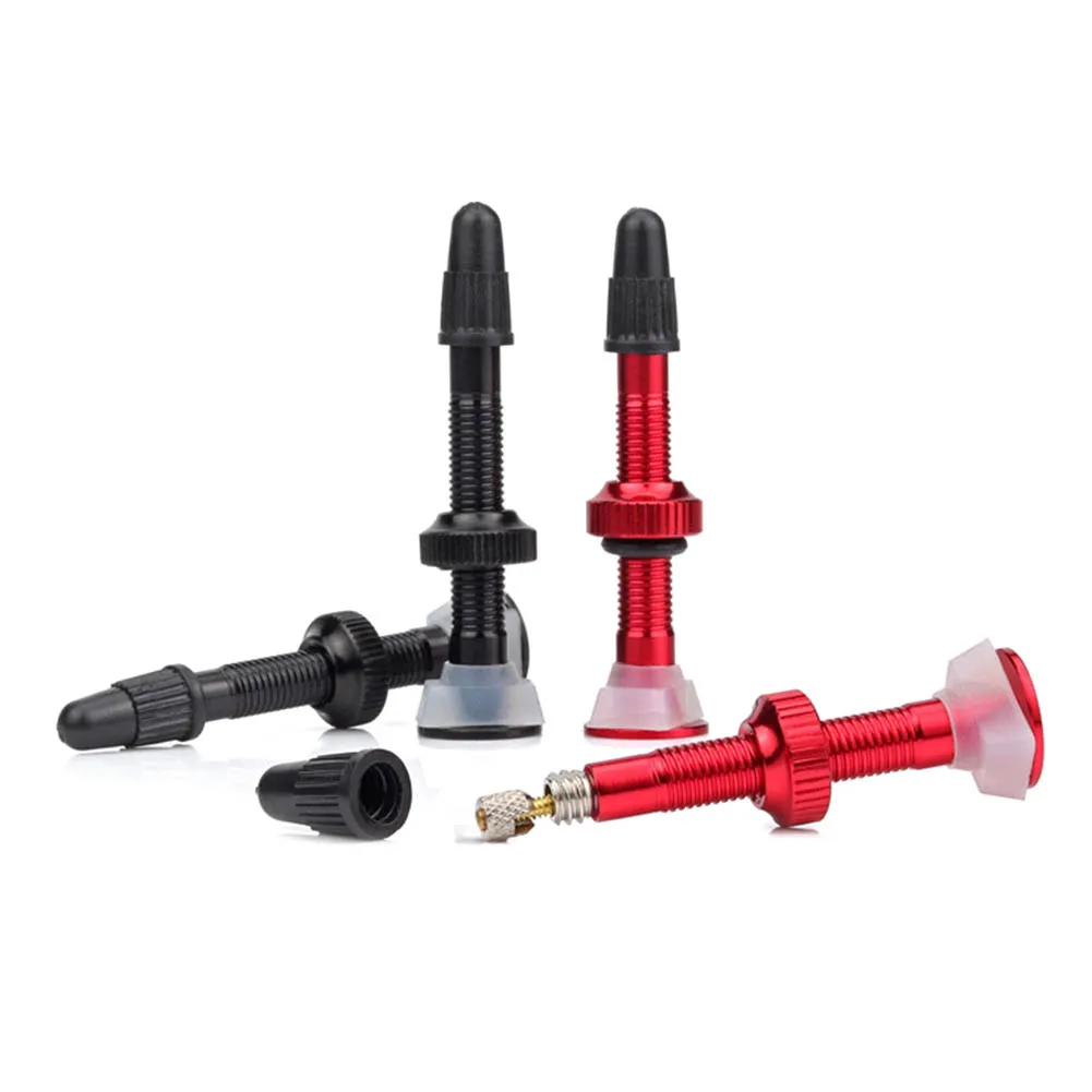 

1 Pair Road Bike Valve Cap Bicycle Vacuum Inner Wheel Tube Aluminum Alloy Accessories For Cycling EDF88