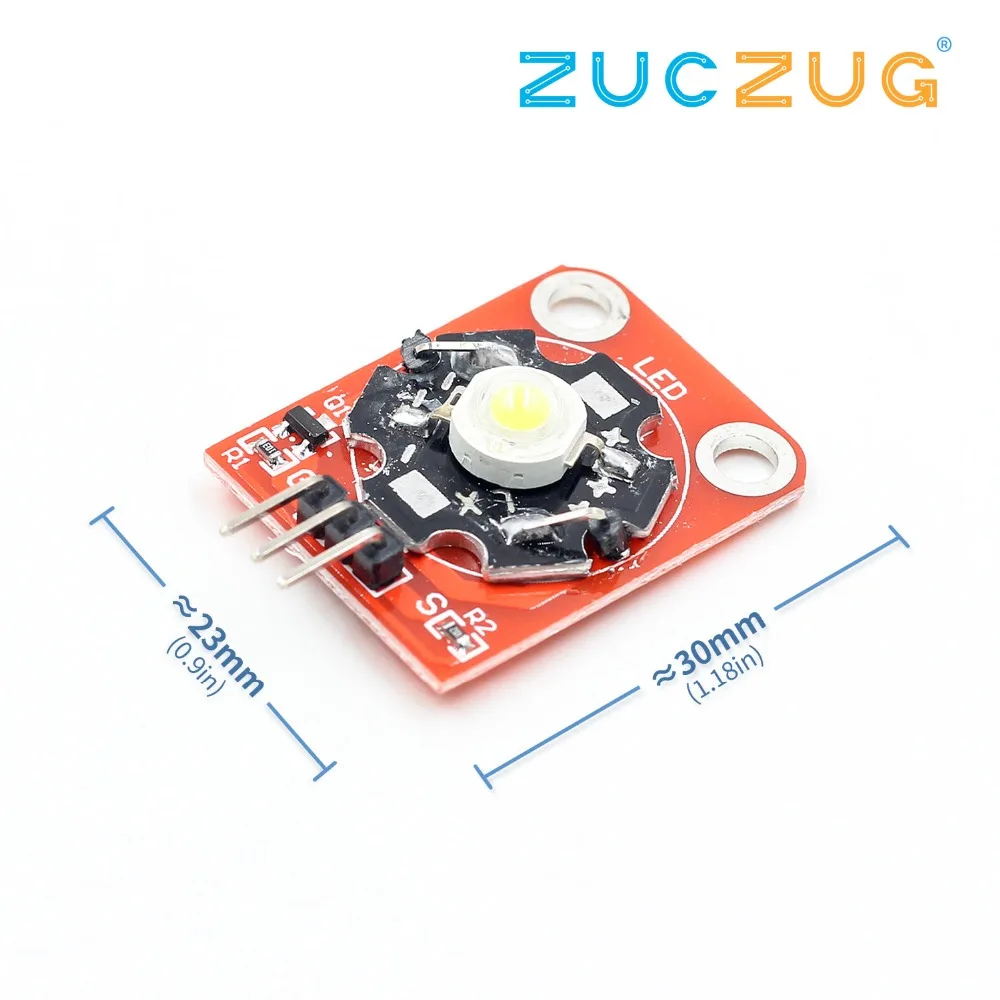 Arsmundi 3 Вт Мощный светодиодный модуль KEYES с корпусом PCB для Arduino STM32 AVR | Электронные