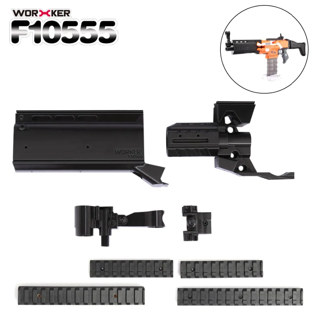 

Worker f10555 3D Printing Modularized NO.152 Front Tube Kit for Nerf N-Strike Elite Stryfe Blaster - Black