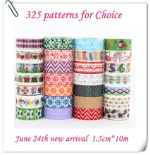 342 Patterns for choice TOP Best Selling 10pcs lot Decorative Adhesive Paper Tape and flower masking