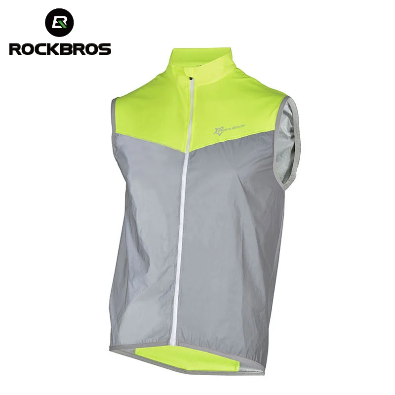 

ROCKBROS Spring Autumn Cycling Vests Breathable Windproof Reflective Sleeveless Sportswear Men mtb Bike Bicycle Cycling Vests