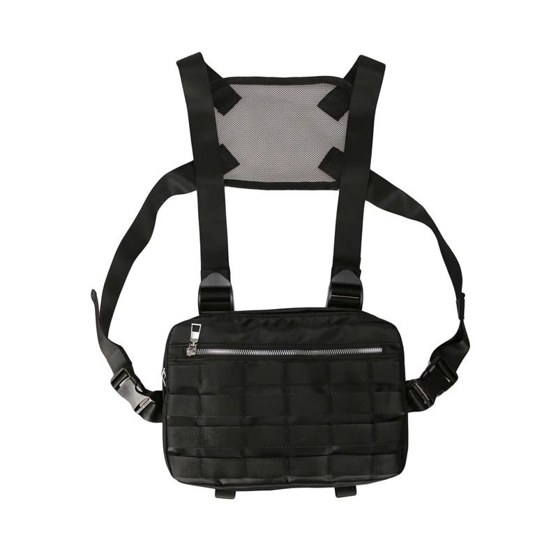 

Tactical Breast Bag New Chest Rig Bags Adjustable Tactical Pocket Hip Hop Streetwear Functional Cross Shoulder Bag Kanye West