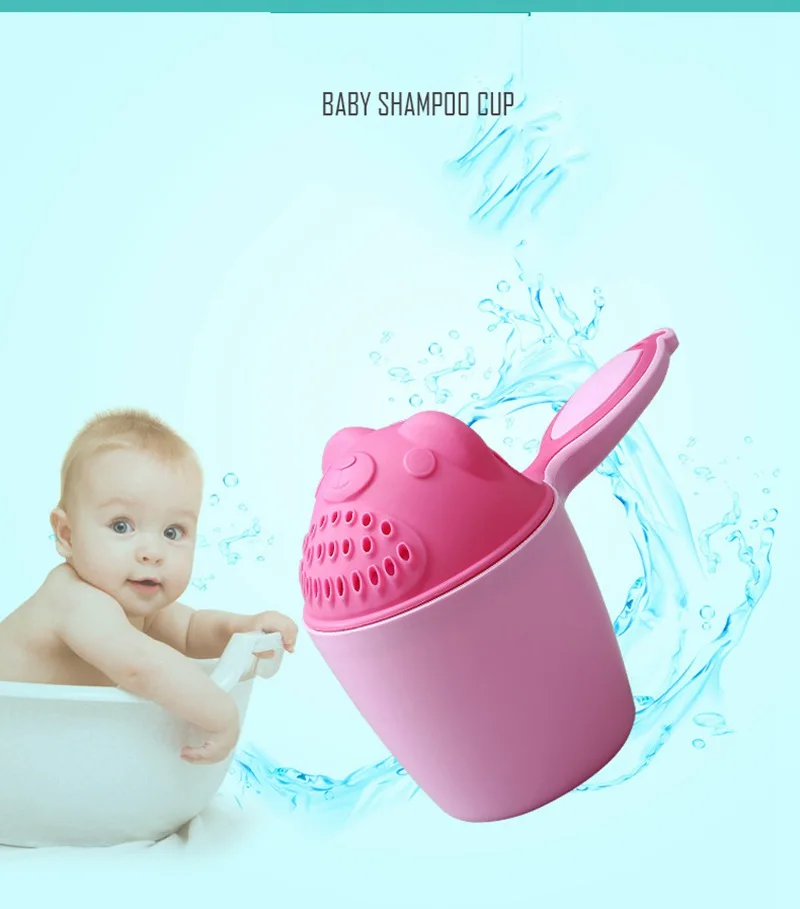 MOTOHOOD Cartoon Baby Shampoo Cup Shower Water Spoon Infant Children Wash Hair Head Cup Kid Bathing Beach Toy For Kids (3)