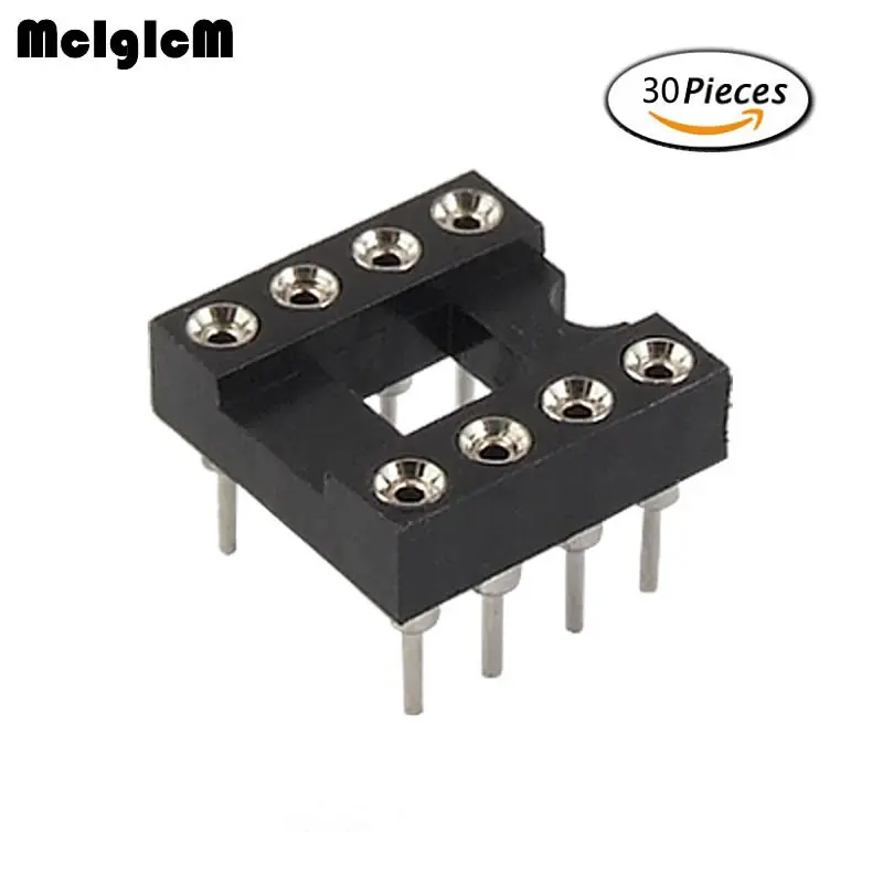 Mcigicm 30Pcs Round Hole 8 Pins 254Mm Dip Ic Sockets Adaptor Solder Type Ic Connector huismerk kopen in de aanbieding Mcigicm 30Pcs Round Hole 8 Pins 254Mm Dip Ic Sockets Adaptor Solder Type Ic Connector huismerk kopen in de aanbieding