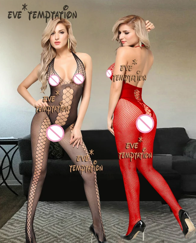 Сексуальная одежда для сна нижнее белье Babydoll боди сетчатые чулки искушение