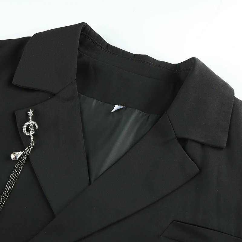Weekeep, женская укороченная куртка с v-образным вырезом, летняя, короткий рукав, свободная, черная, уличная одежда, куртки для женщин,, укороченный топ