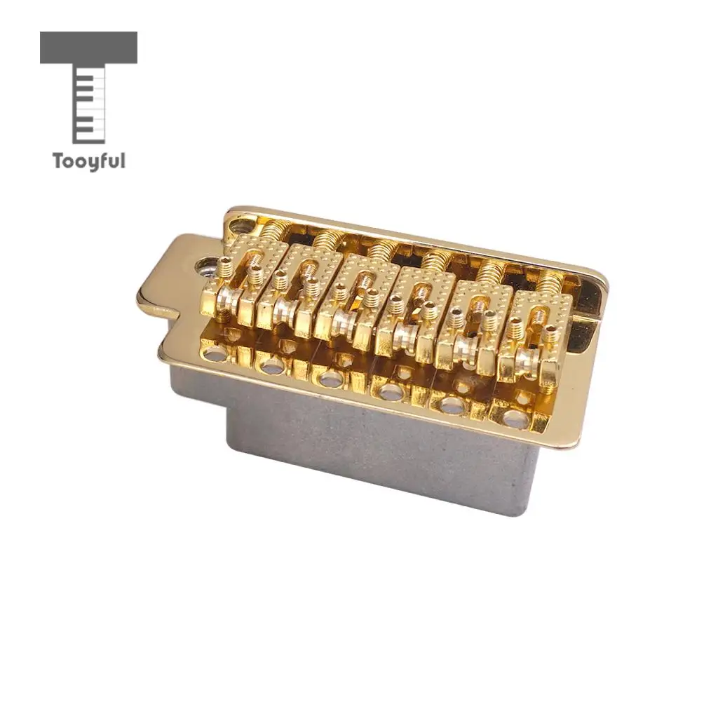 Tooyful 6 String Electric Guitar Roller Saddle Tremolo Bridge System with Whammy Bar for ST SQ