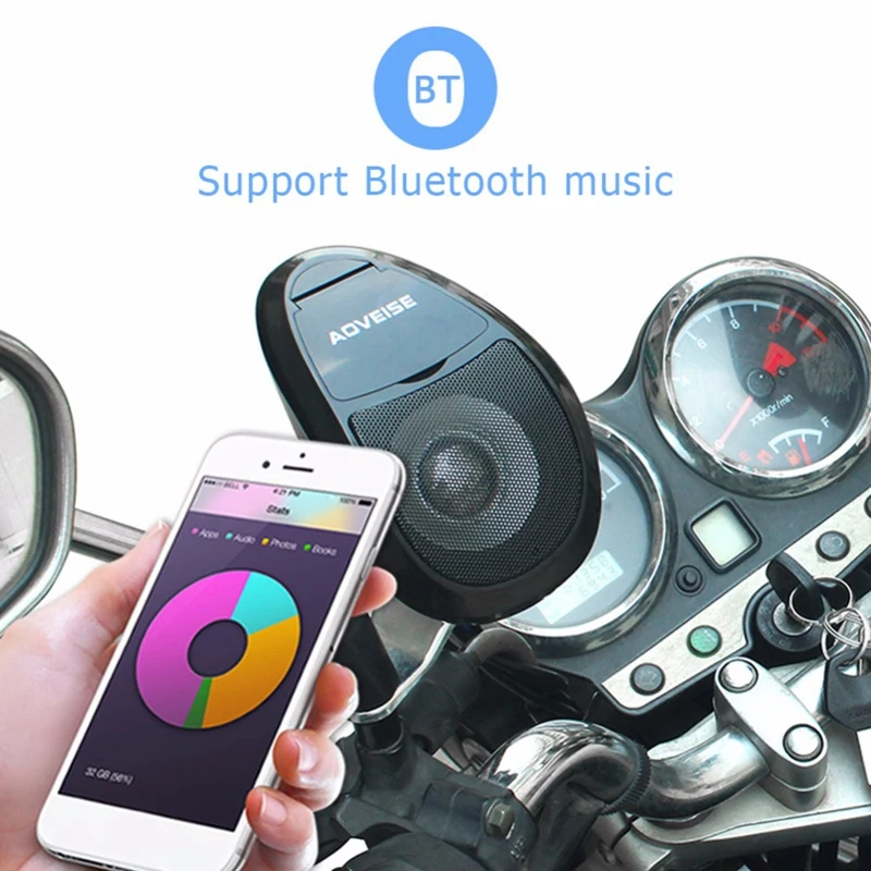 AOVEISE Mt493 Bluetooth, всепогодный динамик и усилитель звуковая система, динамик s, Bluetooth усилитель, идеально подходит для мотоциклов