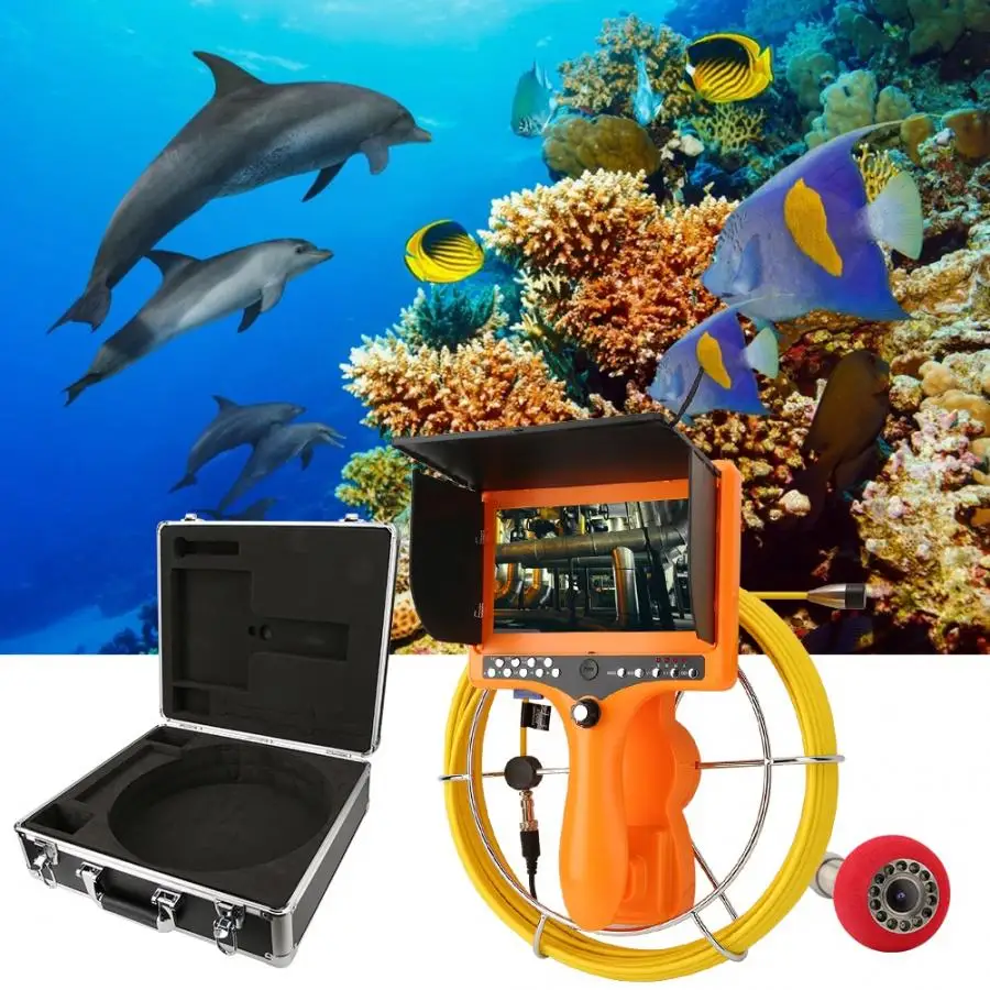 

110-240V 7 Inch Sewer Camera Underground Pipe Inspection System with DVR Video 2019