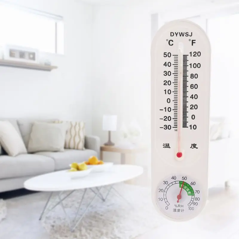 

Indoor Outdoor Wall Hung Thermometer Hygrometer Garden Office Temperature Logger
