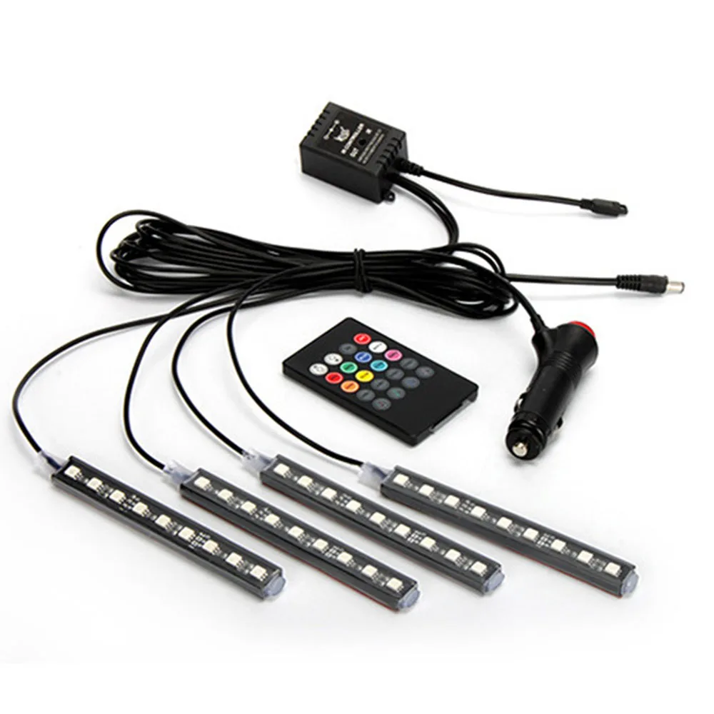 Novelty Car LED Strip Lights Auto Interior RGB Atmosphere lamp