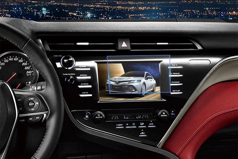 7-дюймовый автомобильный закаленное Стекло gps навигации Экран гвардии Защитная пленка для ЖК-экрана Экран Стикеры для Toyota Camry аксессуары