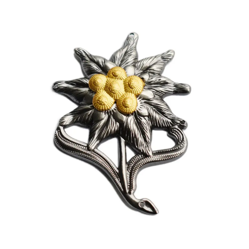 

WW2 WWII GERMAN EM EDELWEISS MOUNTAIN INFANTRY CAP BADGE MEDAL