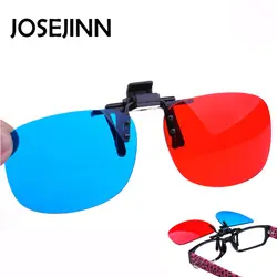 3D клип на очки красные, синие голубой пассивный для круговые поляризационные очки 3D фильм/Кино/игры ТВ Компьютер Клип на очки