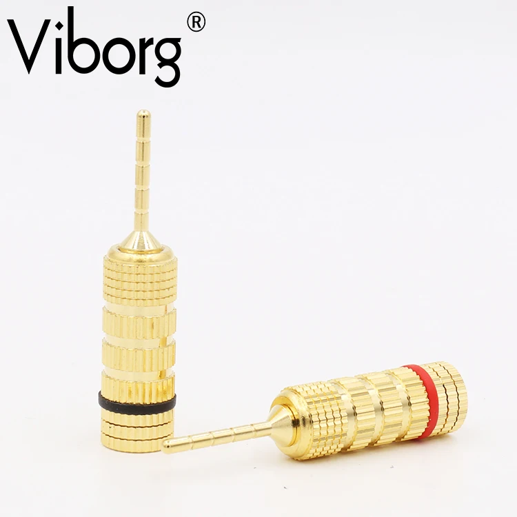 

8PCS 2MM Speaker Wire Pin Plug Banana Connector Screw Lock for Cable Wire Hifi