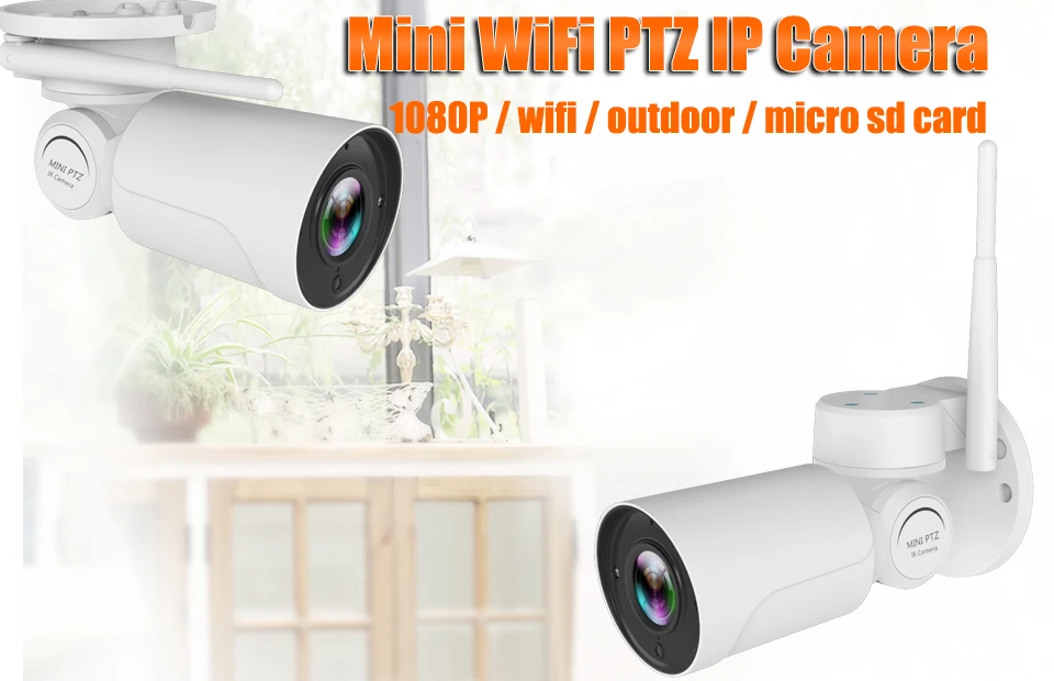 2MP Full HD Bullet WIFI PTZ CCTV Camera Outdoor 4x Zoom Varifocal Pan Tilt Wireless Yoosee Wireless Camera Support ONVIF 9