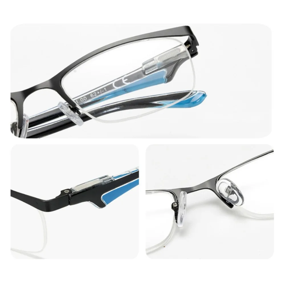 Модные очки для чтения, покрытая цельной полиуретановой кожей ПК линзы пресбиопии очки унисекс дальнозоркостью диоптрий+ 1,0/+ 1,5/+ 2,0/+ 2,5/+ 3,0/+ 3,5/+ 4