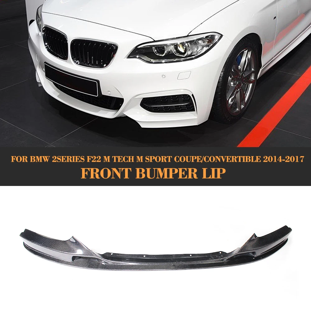 2 серии углеродного волокна передний бампер спойлер подбородок для BMW F22 M Sport Coupe