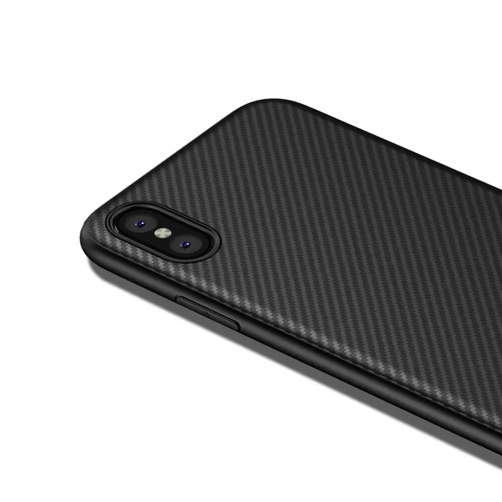

Carbon Fiber Texture Matte Soft Phone Case for iPhone 11 Pro X XR Xs Max 6 6S 7 8 Plus Slim Shell Full Protective Back Cover