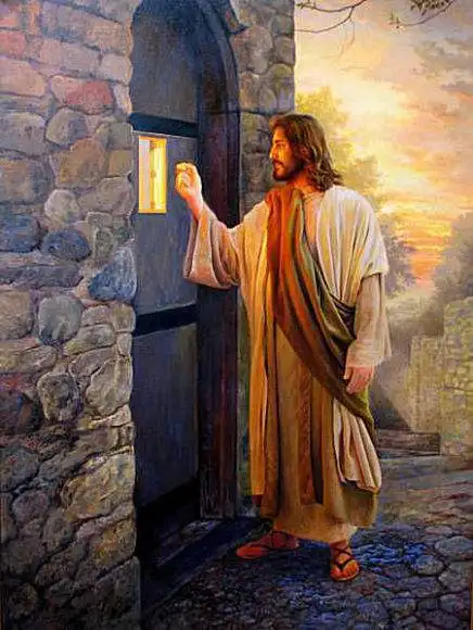 DIY Diamond Painting Wall Sticker Jesus knocks at the door