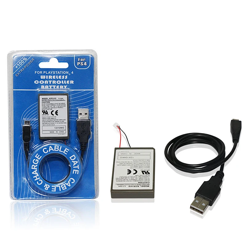 

2000mAh Battery Pack +USB Charger Cable For Sony PS4 / PS4 Slim Dual shock 4 Wireless Controller Gamepad Replacement PS4 Battery