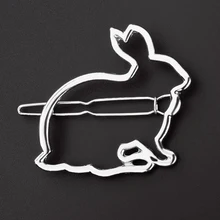 Заколка для волос с кроликом заколка для волос, Для женщин аксессуары для волос на Рождество Простые Модные Милые