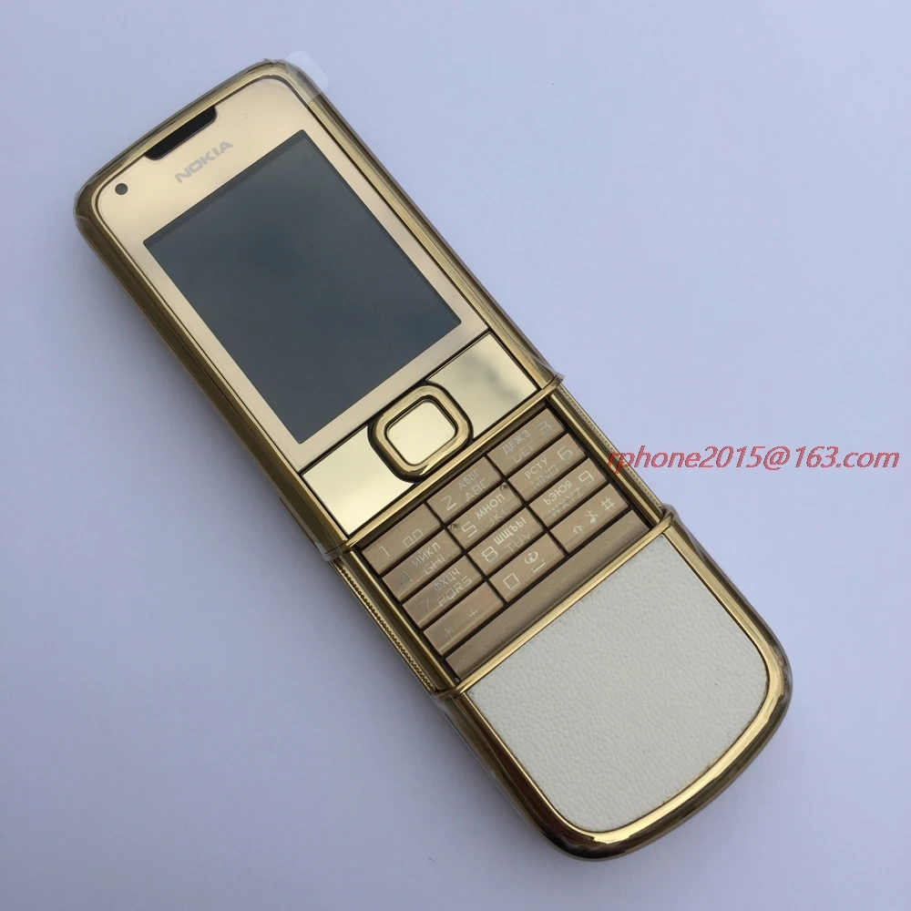 Отремонтированный мобильный телефон NOKIA 8800 Gold Arte 4 Гб rom 8800GA 4 ГБ версия GSM разблокированная и русская клавиатура